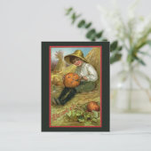 Vintage Halloween Briefkaart (Staand voorkant)