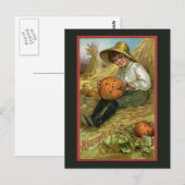 Vintage Halloween Briefkaart (Voorkant / Achterkant)