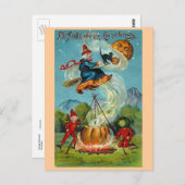 Vintage Halloween Briefkaart (Voorkant / Achterkant)