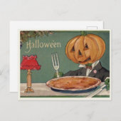 Vintage Halloween Briefkaart (Voorkant / Achterkant)