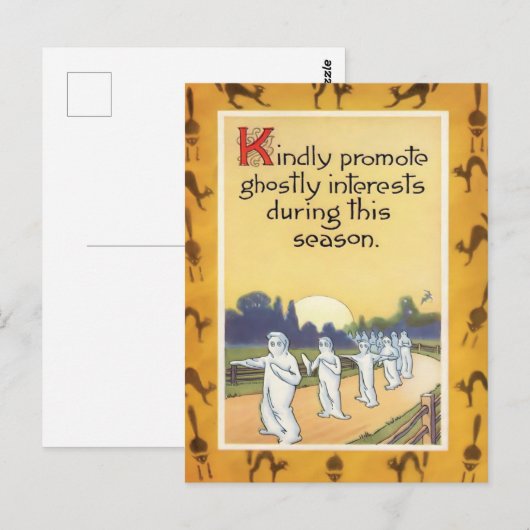 Vintage Halloween Briefkaart (Voorkant / Achterkant)