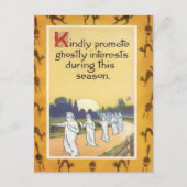 Vintage Halloween Briefkaart (Voorkant)