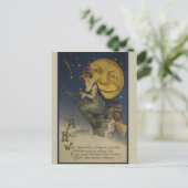 Vintage Halloween Briefkaart (Staand voorkant)