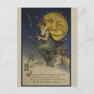 Vintage Halloween Briefkaart