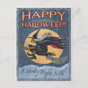 Vintage Halloween Briefkaart