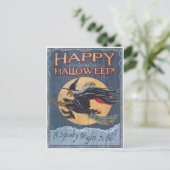 Vintage Halloween Briefkaart (Staand voorkant)