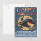 Vintage Halloween Briefkaart (Voorkant / Achterkant)