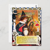 Vintage Halloween Briefkaart (Voorkant / Achterkant)