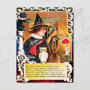 Vintage Halloween Briefkaart