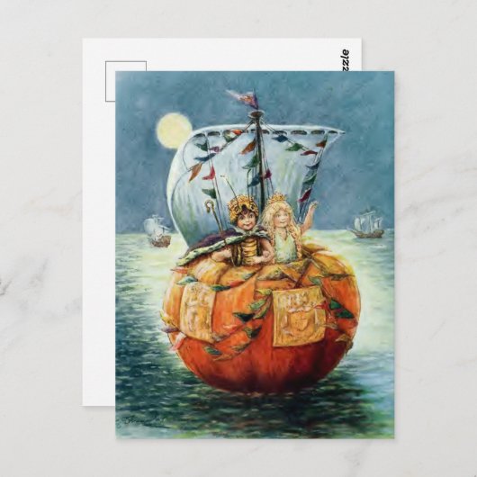 Vintage Halloween Briefkaart (Voorkant / Achterkant)