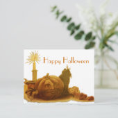 Vintage Halloween Briefkaart (Staand voorkant)
