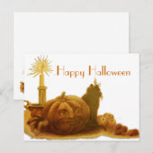 Vintage Halloween Briefkaart (Voorkant / Achterkant)