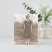 Vintage Halloween Briefkaart (Staand voorkant)