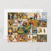 Vintage Halloween Briefkaart (Voorkant / Achterkant)