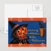 Vintage Halloween Briefkaart (Voorkant / Achterkant)
