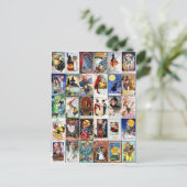 Vintage Halloween Briefkaart (Staand voorkant)