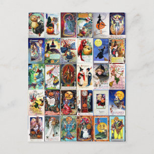 Vintage Halloween Briefkaart