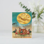 Vintage Halloween Briefkaart (Staand voorkant)