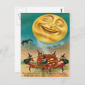 Vintage Halloween Briefkaart (Voorkant / Achterkant)