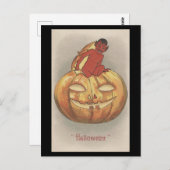 Vintage Halloween Briefkaart (Voorkant / Achterkant)