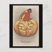 Vintage Halloween Briefkaart (Voorkant)