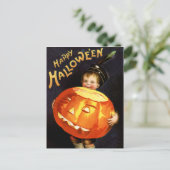 Vintage Halloween Briefkaart (Staand voorkant)