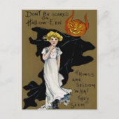 Vintage Halloween Briefkaart (Voorkant)