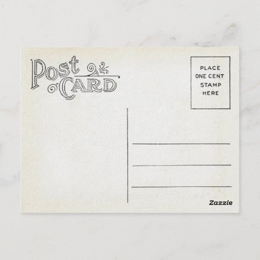 Vintage Halloween Briefkaart (Achterkant)