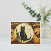 Vintage Halloween Briefkaart (Staand voorkant)