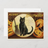 Vintage Halloween Briefkaart (Voorkant / Achterkant)