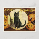 Vintage Halloween Briefkaart (Voorkant)