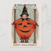 Vintage Halloween Briefkaart (Voorkant)