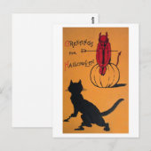 Vintage Halloween Briefkaart (Voorkant / Achterkant)