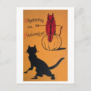 Vintage Halloween Briefkaart