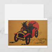 Vintage Halloween Briefkaart (Voorkant / Achterkant)