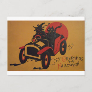 Vintage Halloween Briefkaart
