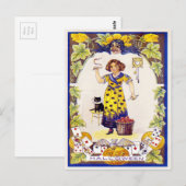Vintage Halloween Briefkaart (Voorkant / Achterkant)