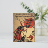 Vintage Halloween Briefkaart (Staand voorkant)