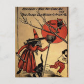 Vintage Halloween Briefkaart (Voorkant)