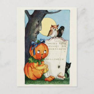 Vintage Halloween Briefkaart