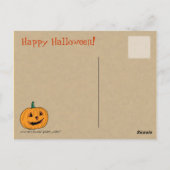 Vintage Halloween Briefkaart (Achterkant)
