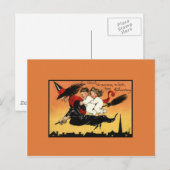 Vintage Halloween Briefkaart (Voorkant / Achterkant)