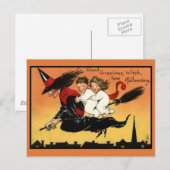 Vintage Halloween Briefkaart (Voorkant / Achterkant)