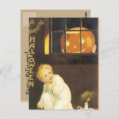 Vintage Halloween Briefkaart (Voorkant / Achterkant)