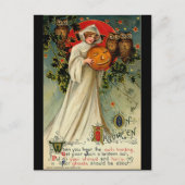 Vintage Halloween Briefkaart (Voorkant)