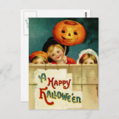 Vintage Halloween Briefkaart (Voorkant / Achterkant)