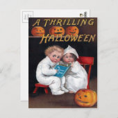 Vintage Halloween Briefkaart (Voorkant / Achterkant)