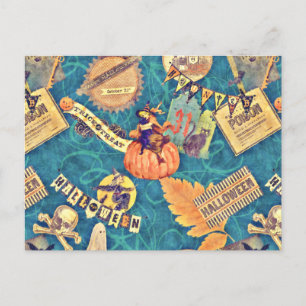 Vintage Halloween Briefkaart