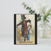 vintage Halloween Briefkaart (Staand voorkant)