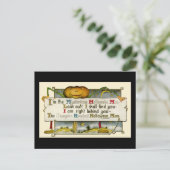 Vintage Halloween Briefkaart (Staand voorkant)
